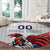 Custom French Football Round Carpet France Rooster Mascot Come On Champions