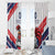 Custom French Football Window Curtain France Rooster Mascot Come On Champions - Wonder Print Shop