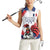 Custom French Football Women Sleeveless Polo Shirt France Rooster Mascot Come On Champions - Wonder Print Shop