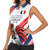 Custom French Football Women Sleeveless Polo Shirt France Rooster Mascot Come On Champions - Wonder Print Shop