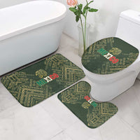 Mexico Football Bathroom Set Aztec Pattern Eagle - Wonder Print Shop