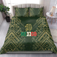 Mexico Football Bedding Set Aztec Pattern Eagle - Wonder Print Shop