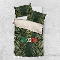 Mexico Football Bedding Set Aztec Pattern Eagle - Wonder Print Shop