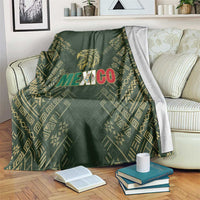 Mexico Football Blanket Aztec Pattern Eagle - Wonder Print Shop