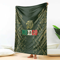Mexico Football Blanket Aztec Pattern Eagle - Wonder Print Shop
