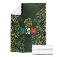 Mexico Football Blanket Aztec Pattern Eagle - Wonder Print Shop
