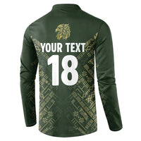 Custom Mexico Football Button Sweatshirt Aztec Pattern Eagle - Wonder Print Shop