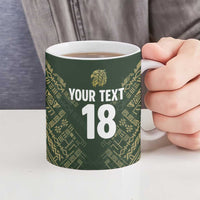 Custom Mexico Football Ceramic Mug Aztec Pattern Eagle - Wonder Print Shop