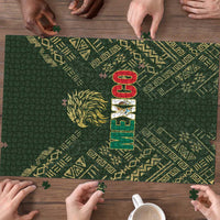 Mexico Football Puzzle Aztec Pattern Eagle - Wonder Print Shop