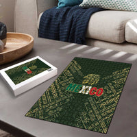 Mexico Football Puzzle Aztec Pattern Eagle - Wonder Print Shop