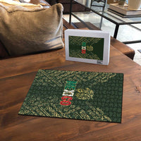 Mexico Football Puzzle Aztec Pattern Eagle - Wonder Print Shop