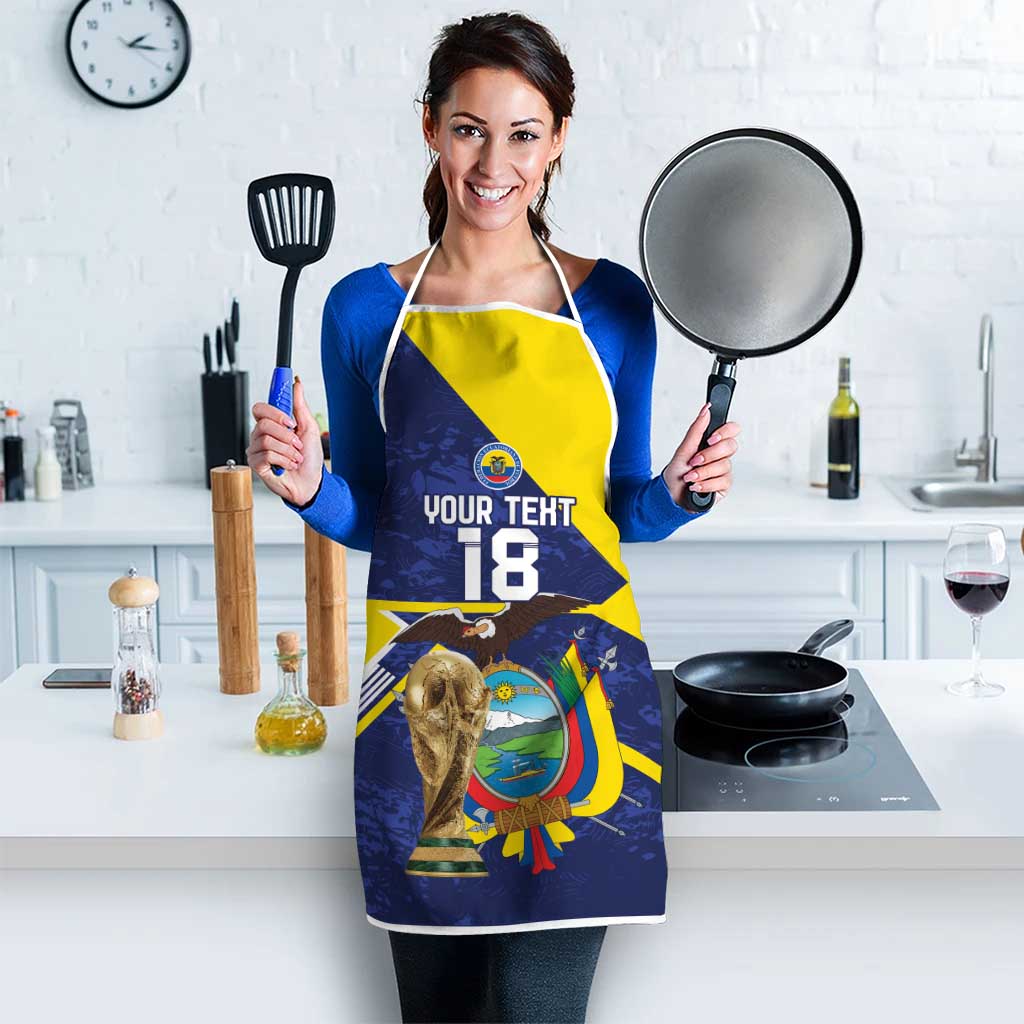 Ecuador Football Custom Apron Road To World Cup 2026 - Wonder Print Shop