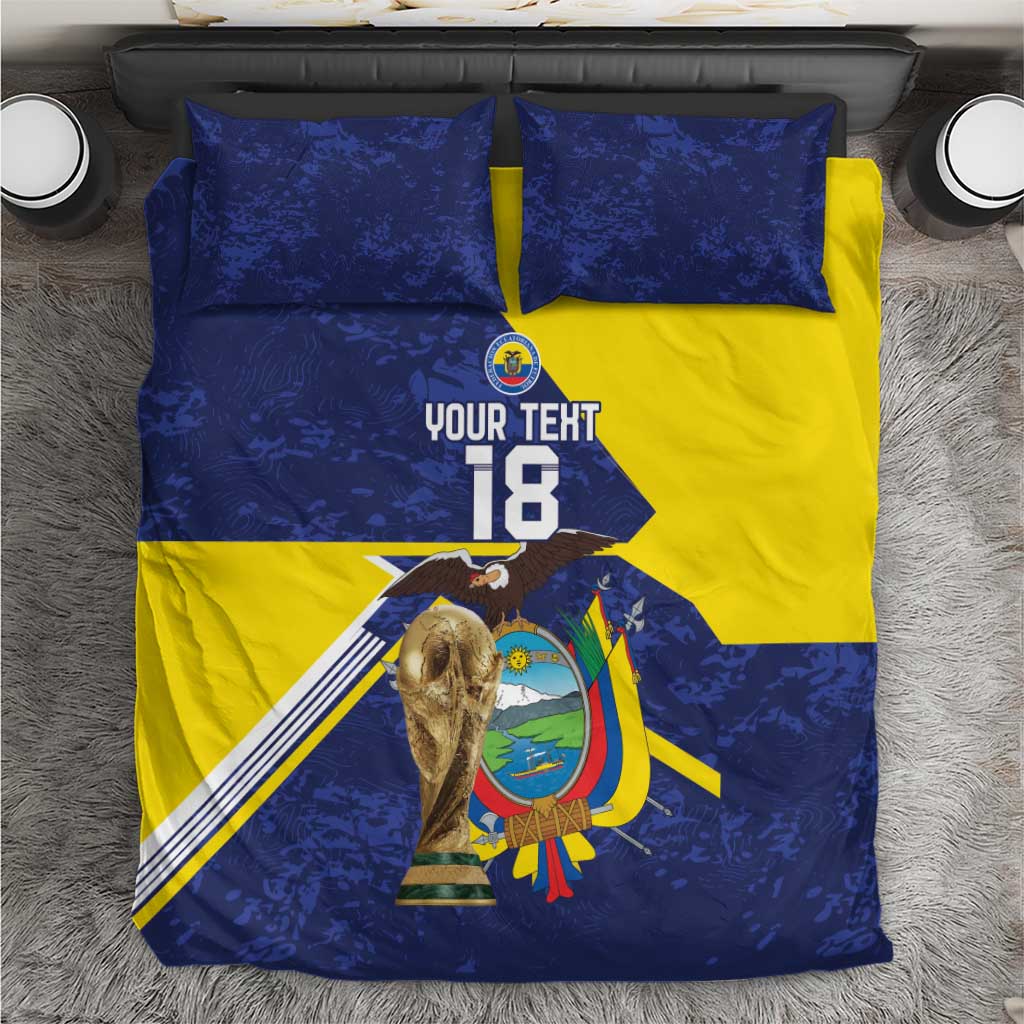 Ecuador Football Custom Bedding Set Road To World Cup 2026 - Wonder Print Shop