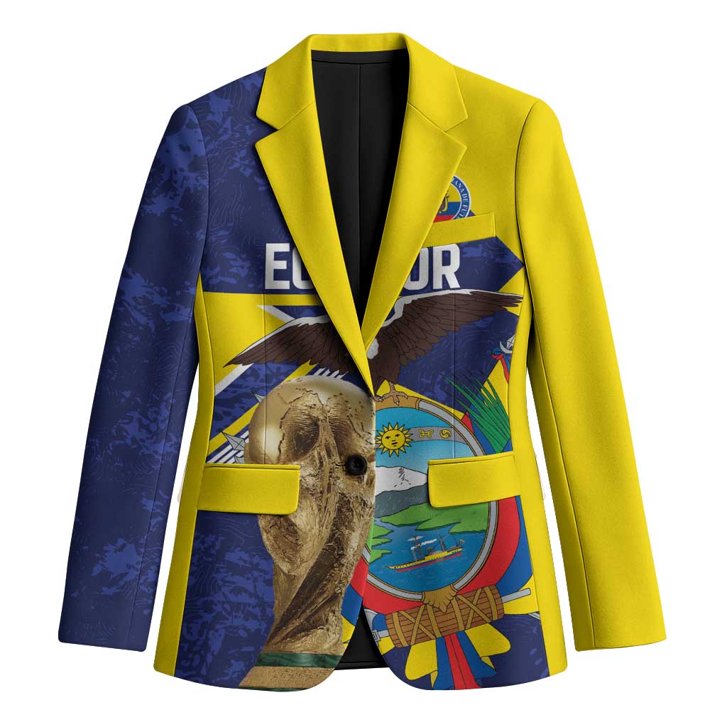 Ecuador Football Custom Blazer Road To World Cup 2026 - Wonder Print Shop