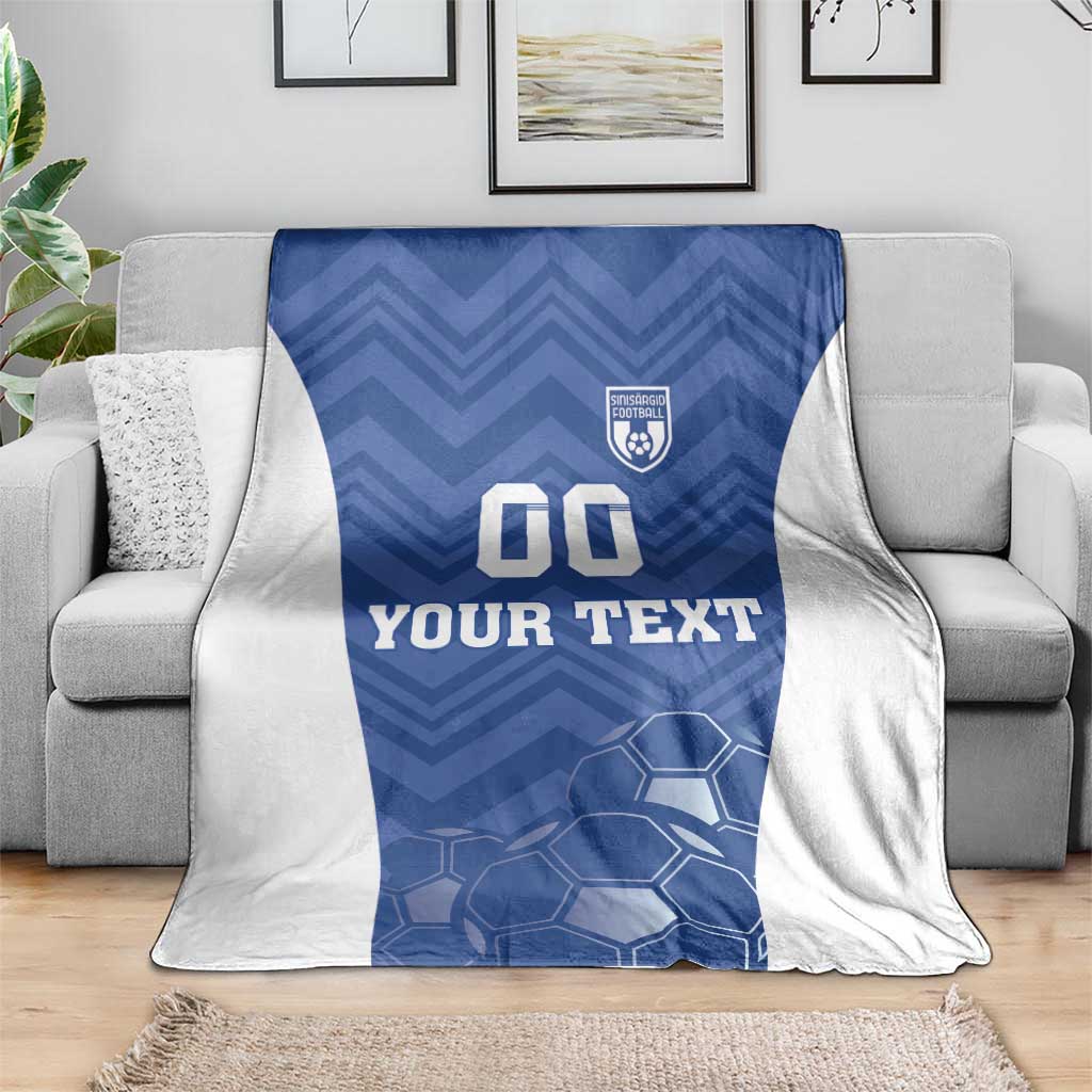 Custom Estonia Football Blanket Eesti Jalgpallikoondis