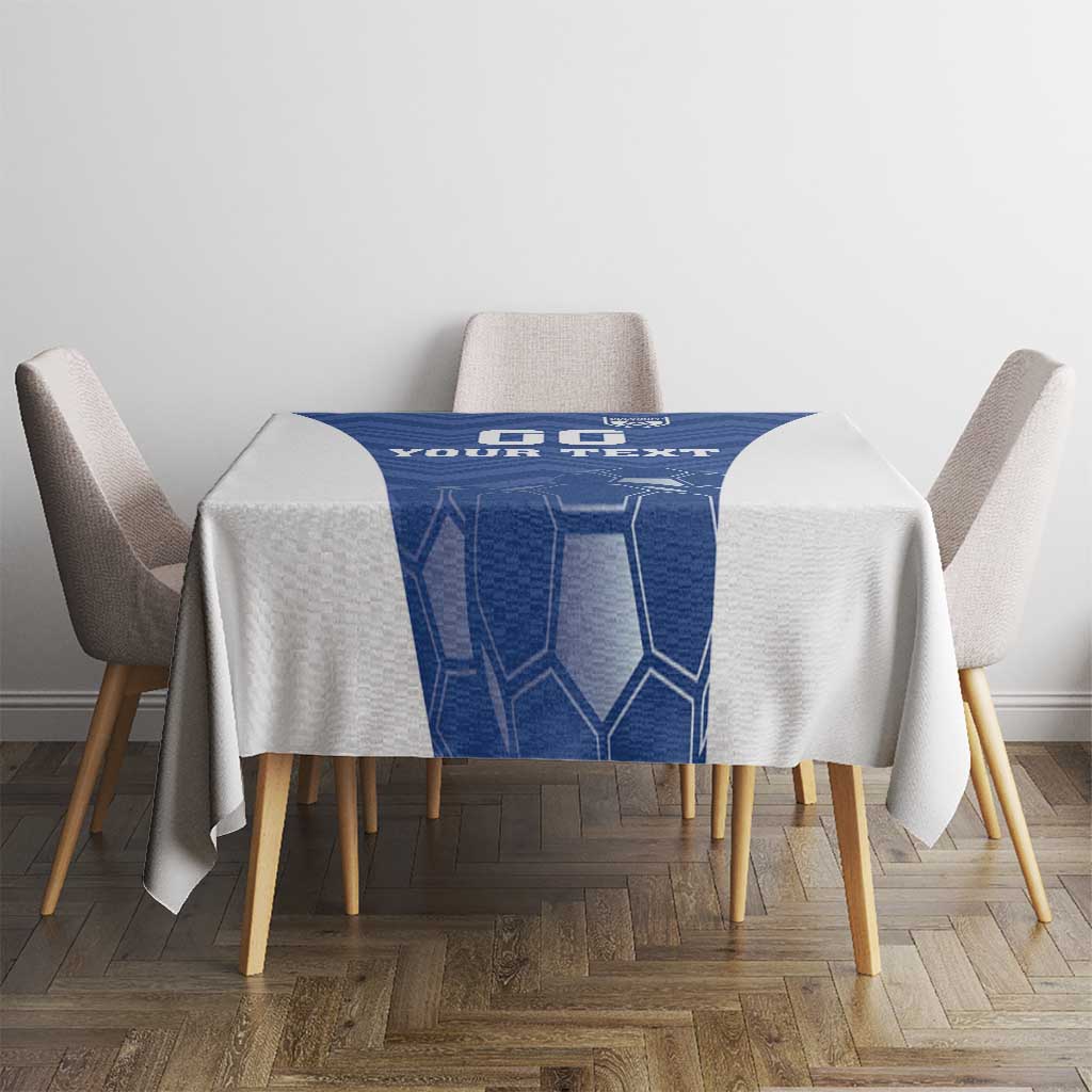 Custom Estonia Football Tablecloth Eesti Jalgpallikoondis