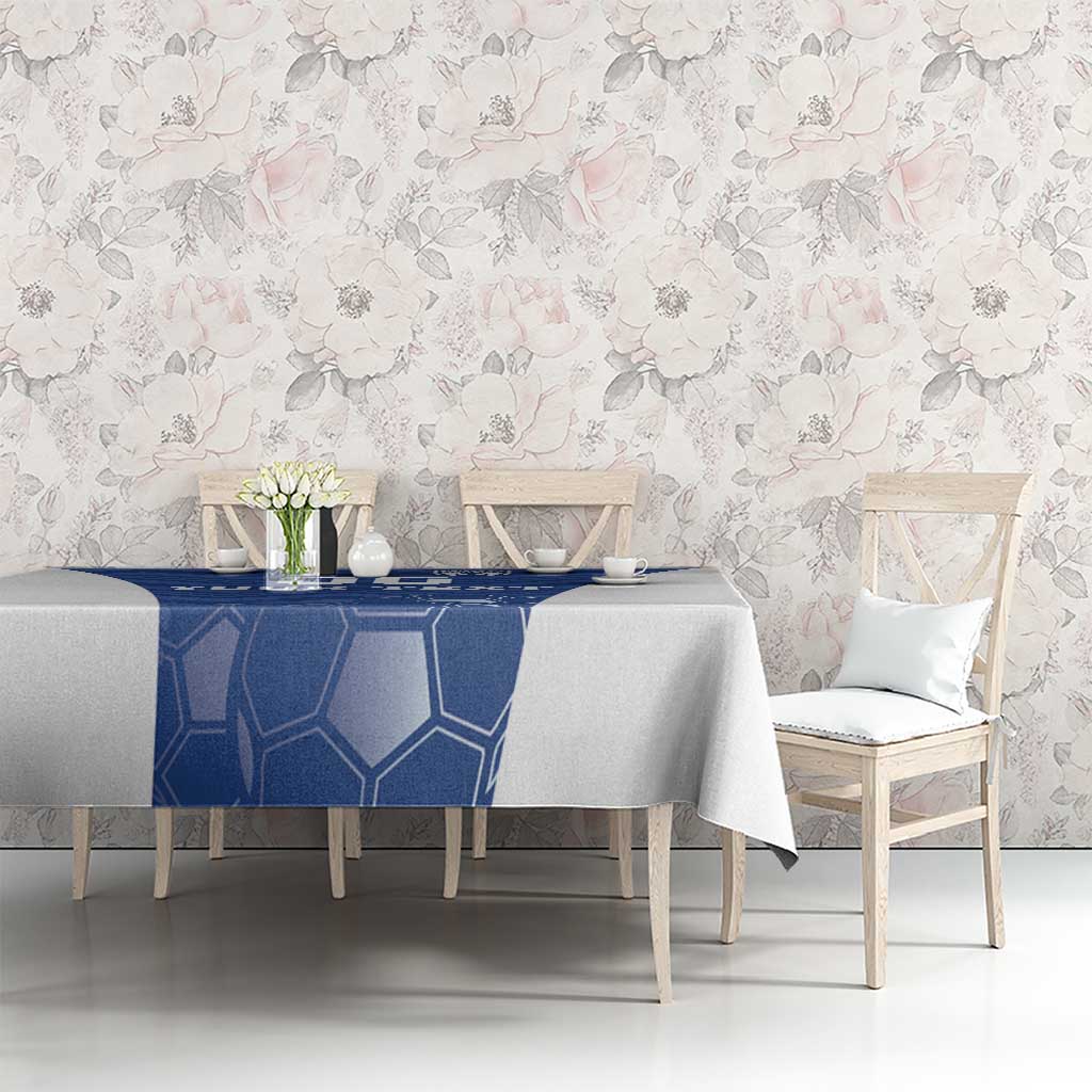 Custom Estonia Football Tablecloth Eesti Jalgpallikoondis
