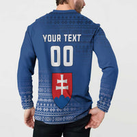 Custom Slovakia Volleyball Button Sweatshirt Come On Repre