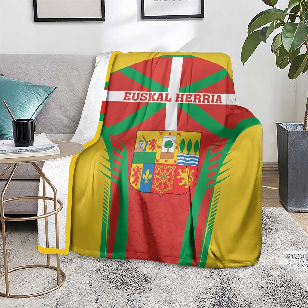 Basque Country Blanket Zazpiak Bat Flag Style