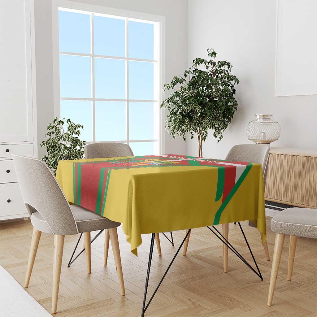 Basque Country Tablecloth Zazpiak Bat Flag Style