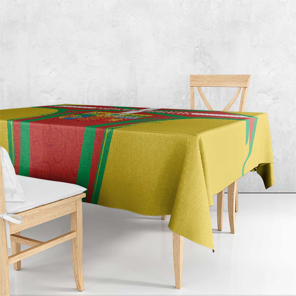Basque Country Tablecloth Zazpiak Bat Flag Style