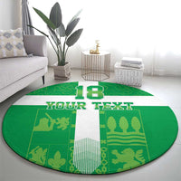 Custom Basque Euskadi Football Round Carpet Euskal Selekzioa Go Champion