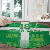 Custom Basque Euskadi Football Round Carpet Euskal Selekzioa Go Champion