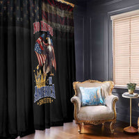 No Kings In America Since 1776 Window Curtain Eagle Crushing Crown - Wonder Print Shop