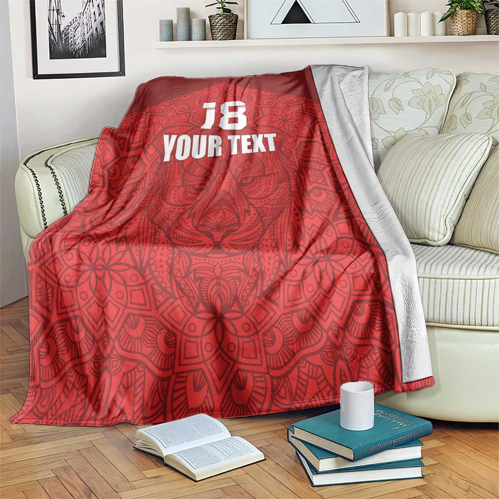 Custom Czech Republic Football Red Version Blanket Go Champion Sporty Style LT18