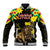 Ethiopia Enkutatash Lion of Judah Baseball Jacket With Folk Pattern