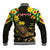 Ethiopia Enkutatash Lion of Judah Baseball Jacket With Folk Pattern