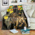 Ethiopia Enkutatash Lion of Judah Blanket With Folk Pattern