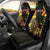 Ethiopia Enkutatash Lion of Judah Car Seat Cover With Folk Pattern - Wonder Print Shop