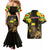 Ethiopia Enkutatash Lion of Judah Couples Matching Mermaid Dress and Hawaiian Shirt With Folk Pattern - Wonder Print Shop