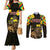 Ethiopia Enkutatash Lion of Judah Couples Matching Mermaid Dress and Long Sleeve Button Shirt With Folk Pattern