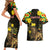 Ethiopia Enkutatash Lion of Judah Couples Matching Short Sleeve Bodycon Dress and Hawaiian Shirt With Folk Pattern - Wonder Print Shop