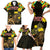 Ethiopia Enkutatash Lion of Judah Family Matching Short Sleeve Bodycon Dress and Hawaiian Shirt With Folk Pattern - Wonder Print Shop