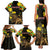 Ethiopia Enkutatash Lion of Judah Family Matching Tank Maxi Dress and Hawaiian Shirt With Folk Pattern