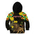 Ethiopia Enkutatash Lion of Judah Kid Hoodie With Folk Pattern - Wonder Print Shop