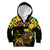 Ethiopia Enkutatash Lion of Judah Kid Hoodie With Folk Pattern - Wonder Print Shop