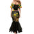 Ethiopia Enkutatash Lion of Judah Mermaid Dress With Folk Pattern