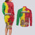 Ethiopia Enkutatash Melkam Addis Amet Couples Matching Long Sleeve Bodycon Dress and Long Sleeve Button Shirt With Bidens Macroptera - Wonder Print Shop