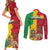 Ethiopia Enkutatash Melkam Addis Amet Couples Matching Short Sleeve Bodycon Dress and Long Sleeve Button Shirt With Bidens Macroptera - Wonder Print Shop