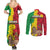 Ethiopia Enkutatash Melkam Addis Amet Couples Matching Summer Maxi Dress and Long Sleeve Button Shirt With Bidens Macroptera - Wonder Print Shop