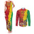 Ethiopia Enkutatash Melkam Addis Amet Couples Matching Tank Maxi Dress and Long Sleeve Button Shirt With Bidens Macroptera - Wonder Print Shop