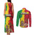 Ethiopia Enkutatash Melkam Addis Amet Couples Matching Tank Maxi Dress and Long Sleeve Button Shirt With Bidens Macroptera - Wonder Print Shop