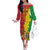 Ethiopia Enkutatash Melkam Addis Amet Family Matching Off The Shoulder Long Sleeve Dress and Hawaiian Shirt With Bidens Macroptera