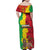 Ethiopia Enkutatash Melkam Addis Amet Family Matching Off Shoulder Maxi Dress and Hawaiian Shirt With Bidens Macroptera