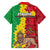 Ethiopia Enkutatash Melkam Addis Amet Family Matching Off Shoulder Short Dress and Hawaiian Shirt With Bidens Macroptera