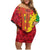 Ethiopia Enkutatash Melkam Addis Amet Family Matching Off Shoulder Short Dress and Hawaiian Shirt With Bidens Macroptera